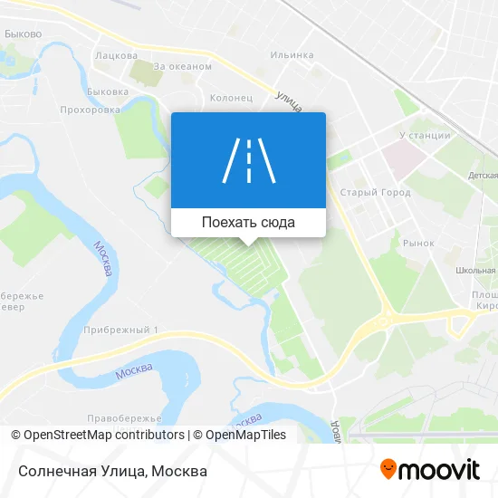 Карта Солнечная Улица