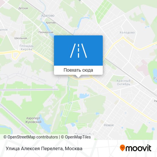Карта Улица Алексея Перелета