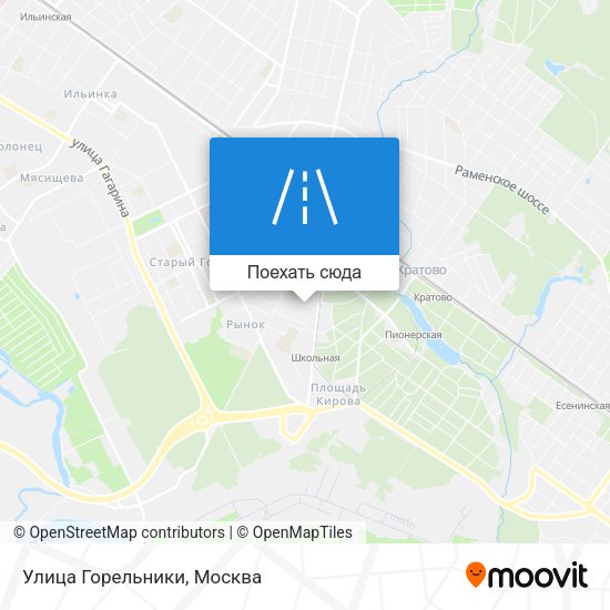 Карта Улица Горельники