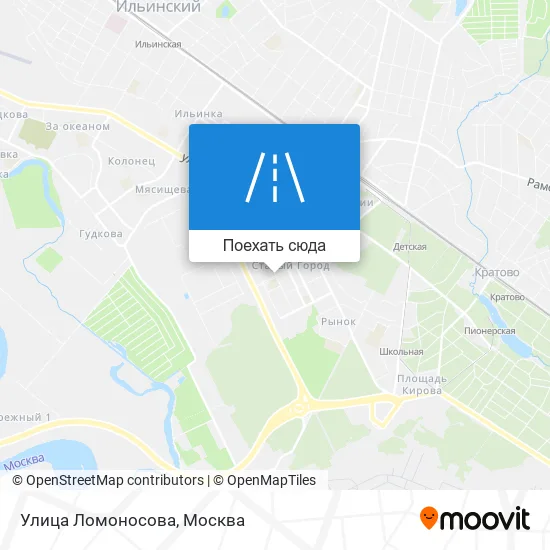 Карта Улица Ломоносова