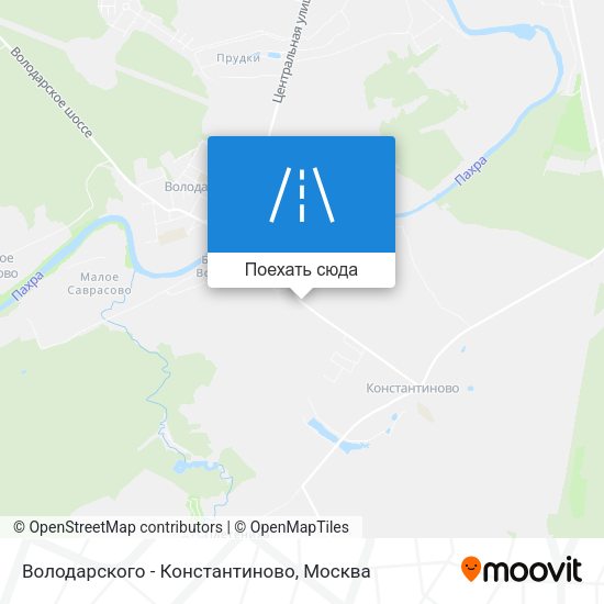 Карта Володарского - Константиново