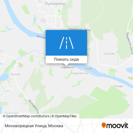Карта Москворецкая Улица