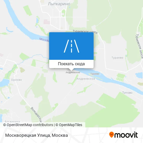 Карта Москворецкая Улица