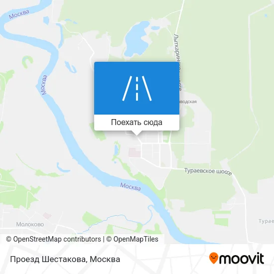 Карта Проезд Шестакова