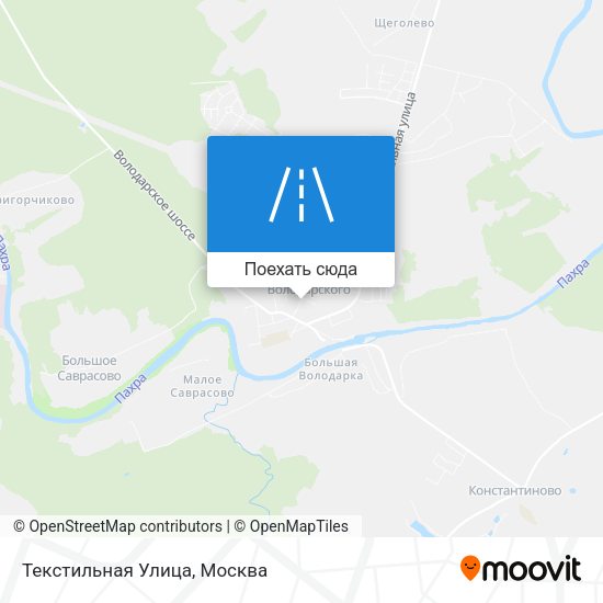 Карта Текстильная Улица