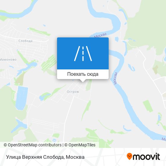 Карта Улица Верхняя Слобода