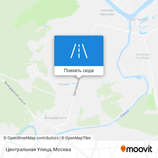 Карта Центральная Улица