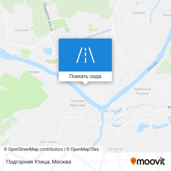 Карта Подгорная Улица