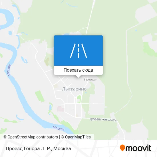 Карта Проезд Гонора Л. Р.