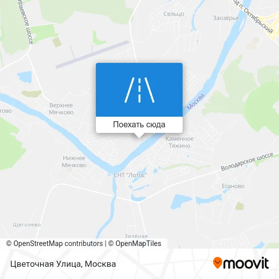 Карта Цветочная Улица