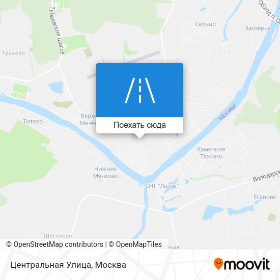 Карта Центральная Улица