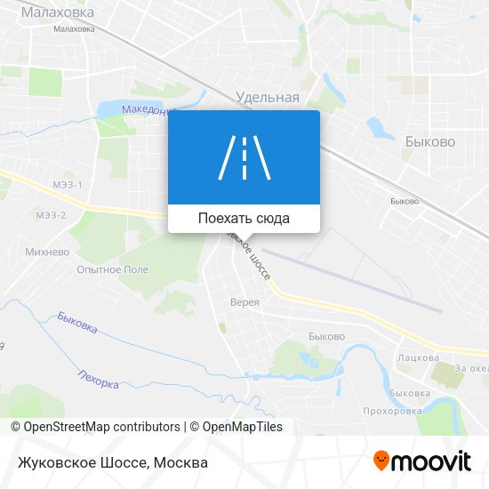 Карта Жуковское Шоссе
