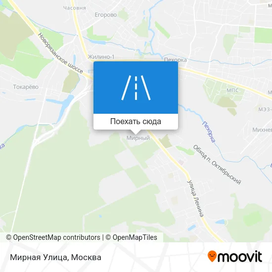 Карта Мирная Улица