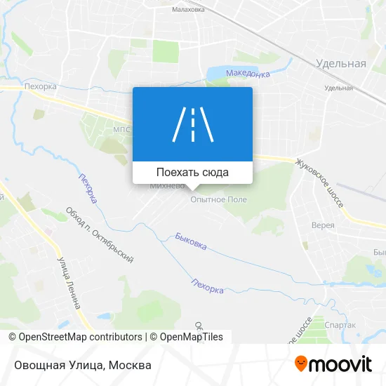 Карта Овощная Улица