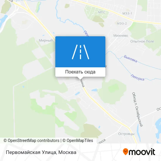 Карта Первомайская Улица