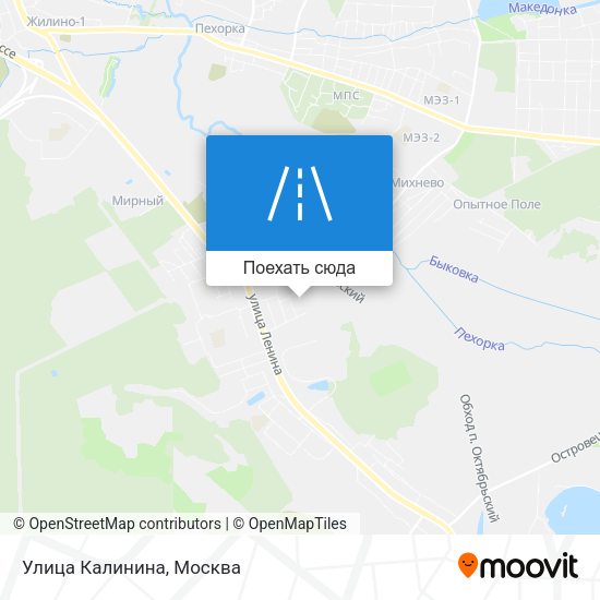 Карта Улица Калинина