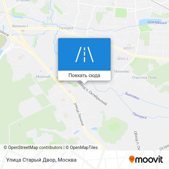 Карта Улица Старый Двор