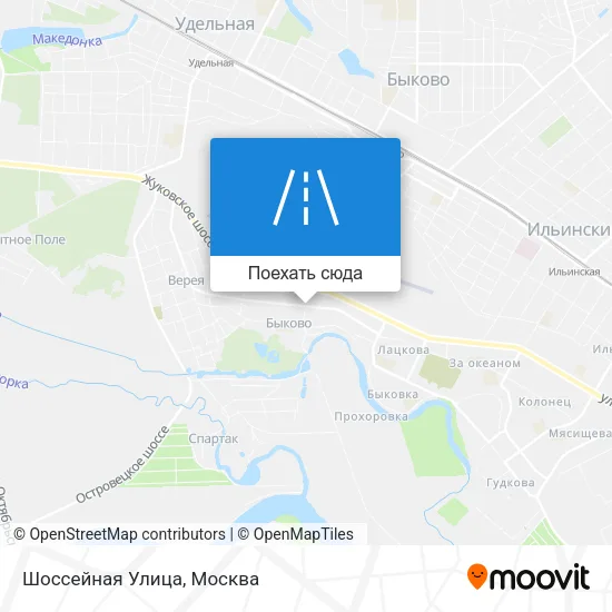 Карта Шоссейная Улица