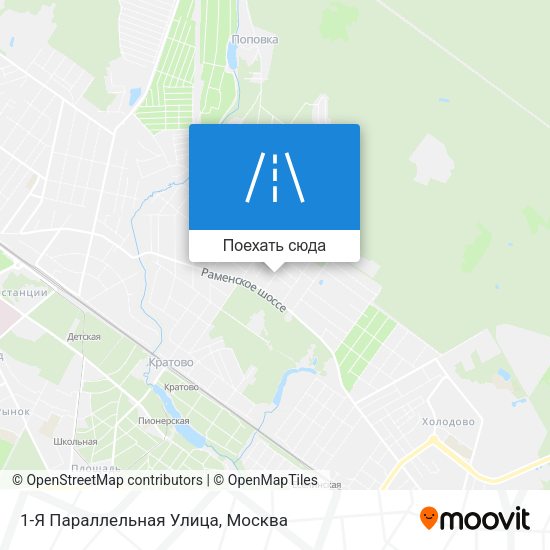 Карта 1-Я Параллельная Улица