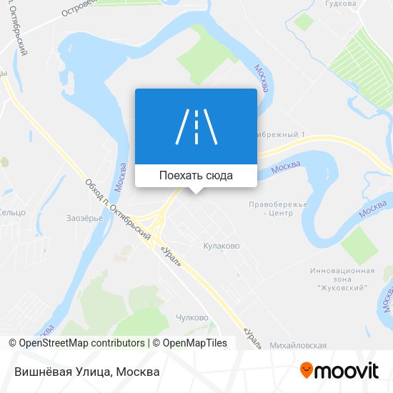 Карта Вишнёвая Улица