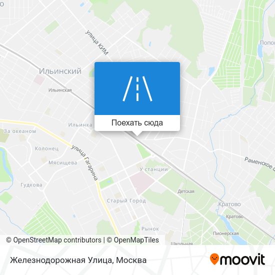 Карта Железнодорожная Улица