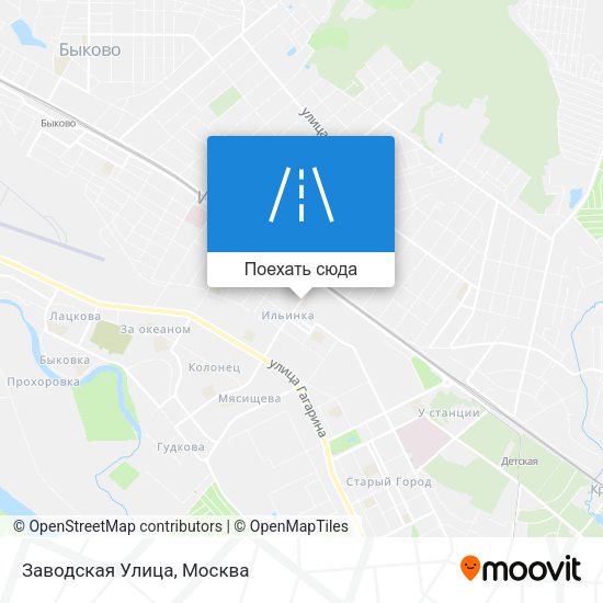 Карта Заводская Улица