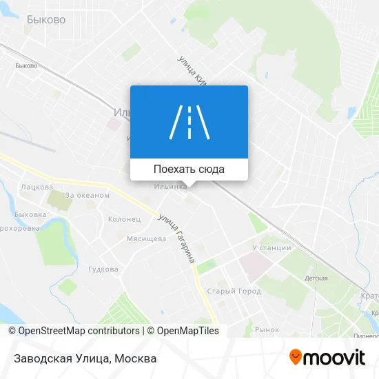 Карта Заводская Улица