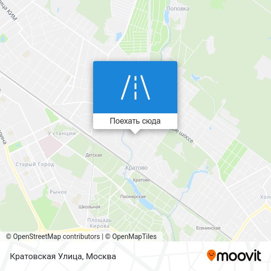 Карта Кратовская Улица