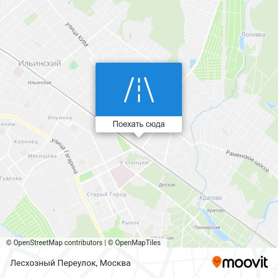 Карта Лесхозный Переулок