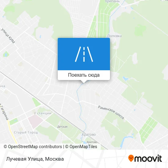 Карта Лучевая Улица