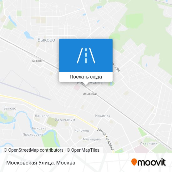 Карта Московская Улица