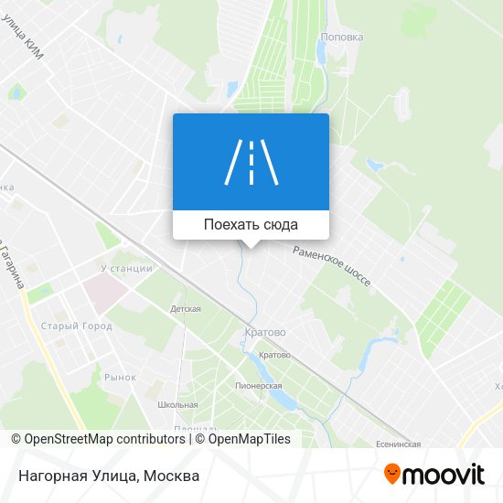 Карта Нагорная Улица