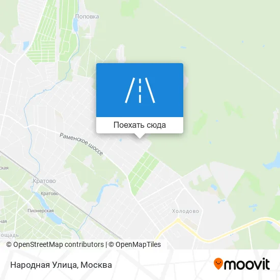 Карта Народная Улица