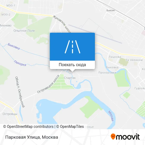 Карта Парковая Улица