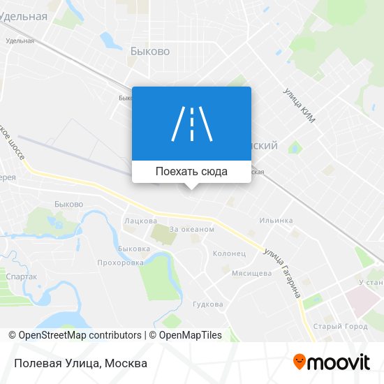 Карта Полевая Улица