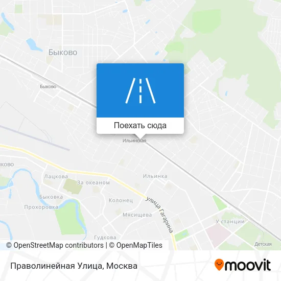 Карта Праволинейная Улица