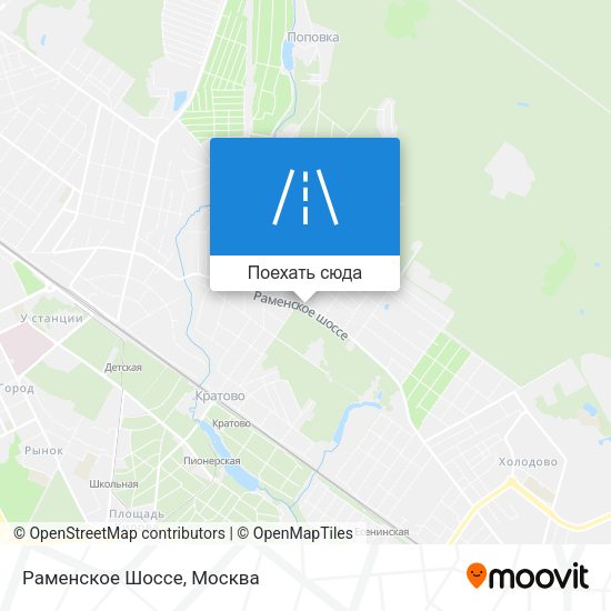 Карта Раменское Шоссе
