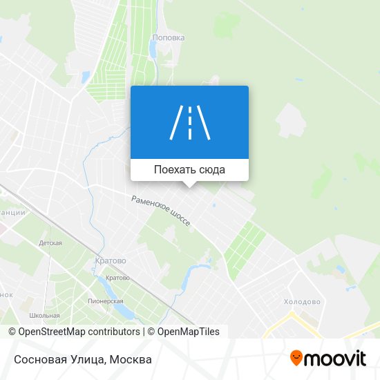 Карта Сосновая Улица