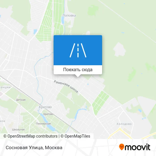 Карта Сосновая Улица