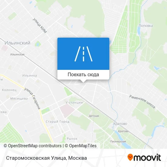 Карта Старомосковская Улица