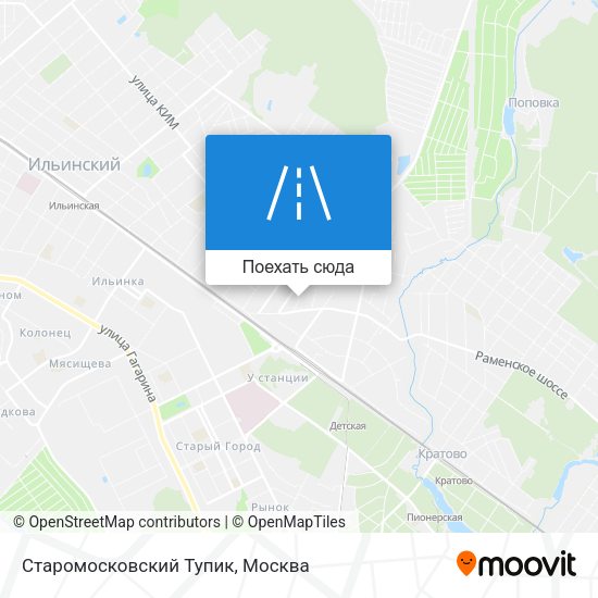 Карта Старомосковский Тупик