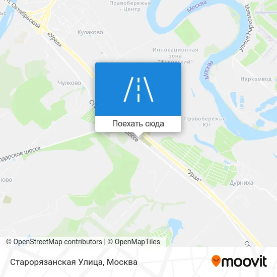 Карта Старорязанская Улица