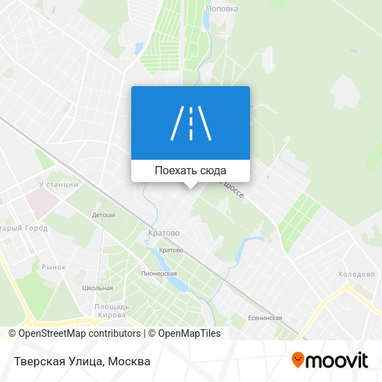 Карта Тверская Улица