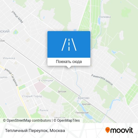 Карта Тепличный Переулок
