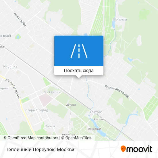Карта Тепличный Переулок