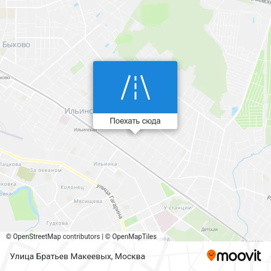 Карта Улица Братьев Макеевых