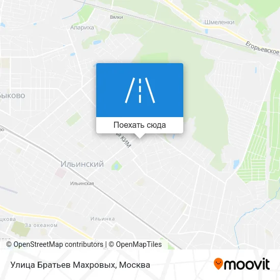 Карта Улица Братьев Махровых