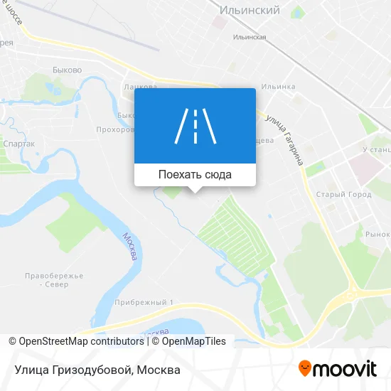 Карта Улица Гризодубовой