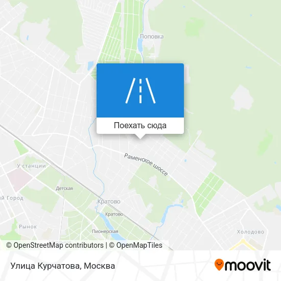 Карта Улица Курчатова