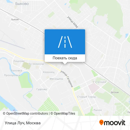 Карта Улица Луч